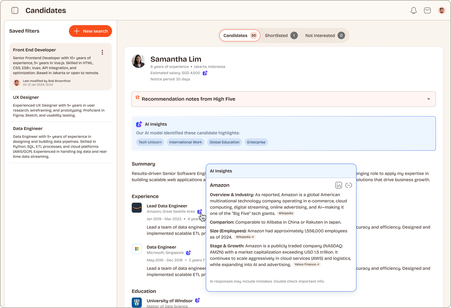 Make smarter hiring decisions with AI
