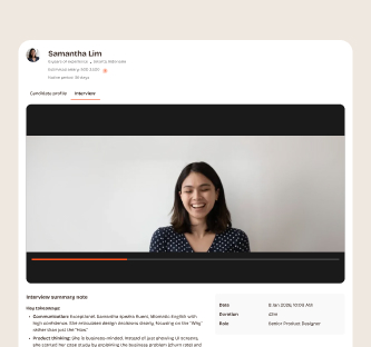 AI screens and scores